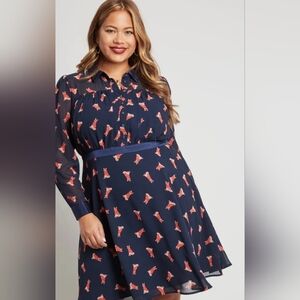 Modcloth - Fox Dress - 2X